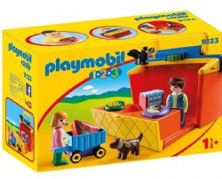 PLAYMOBIL 1-2-3 - ETALAGE DE MARCHE TRANSPORTABLE #9123